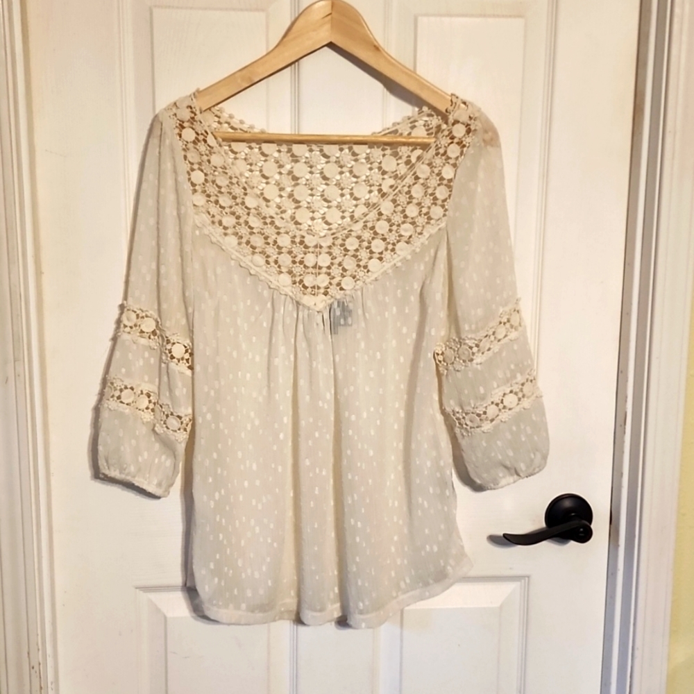 Angie Sheer Lace Top